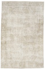 Antique Distressed Floral Oriental Rug Carpet Muted Vintage Style 6’1X9’7 ft