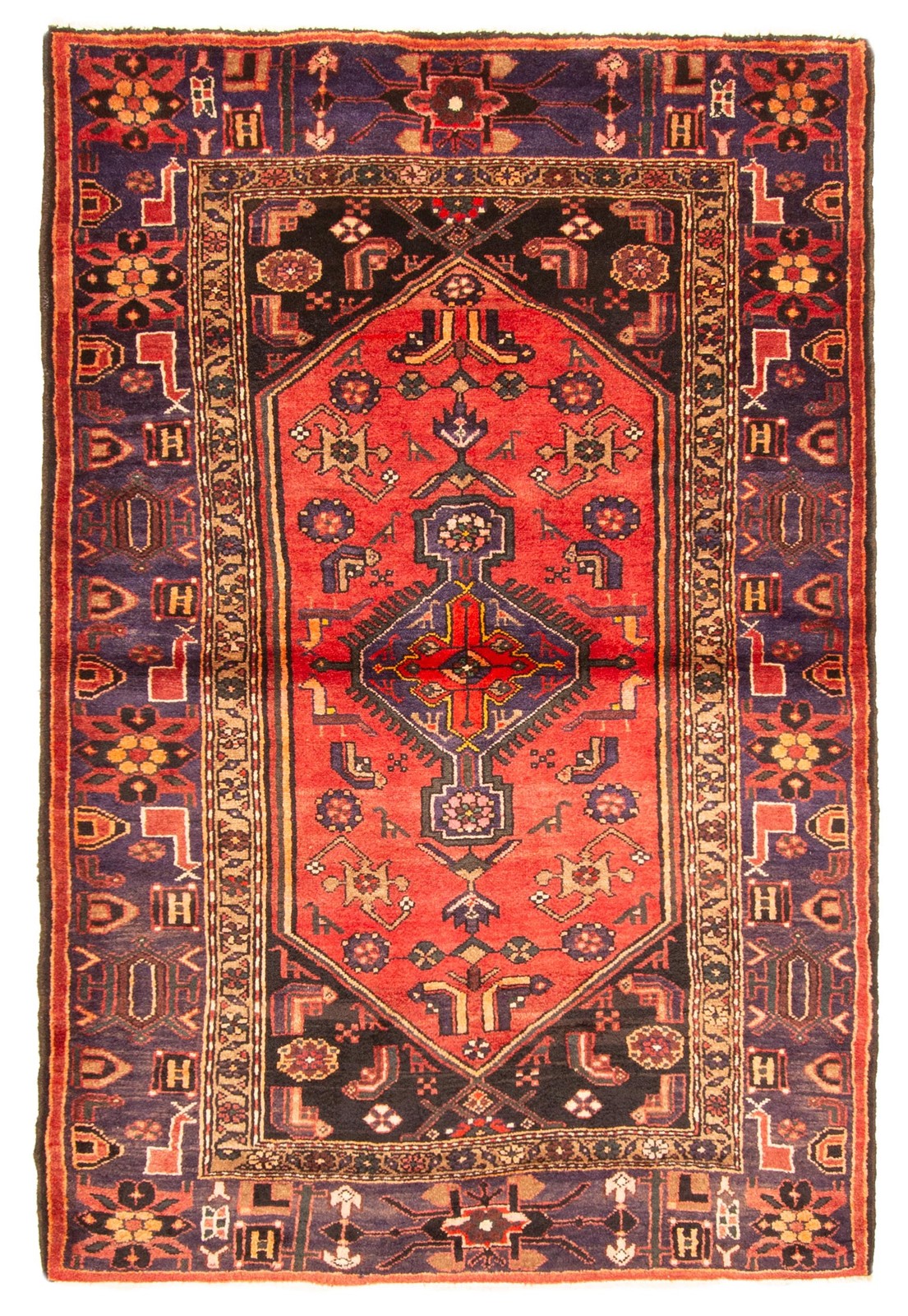 Traditional Vintage Hand-Knotted Carpet 4'6" x 6'9" Wool Area Rug gallery