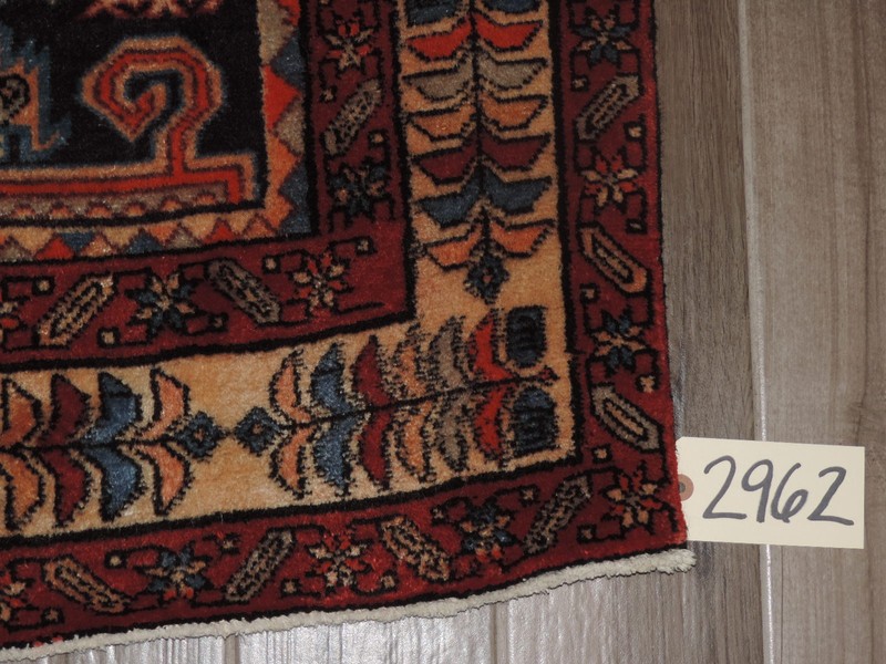 4x10ft. Handmade Caucasian Perpedil Wool Runner gallery