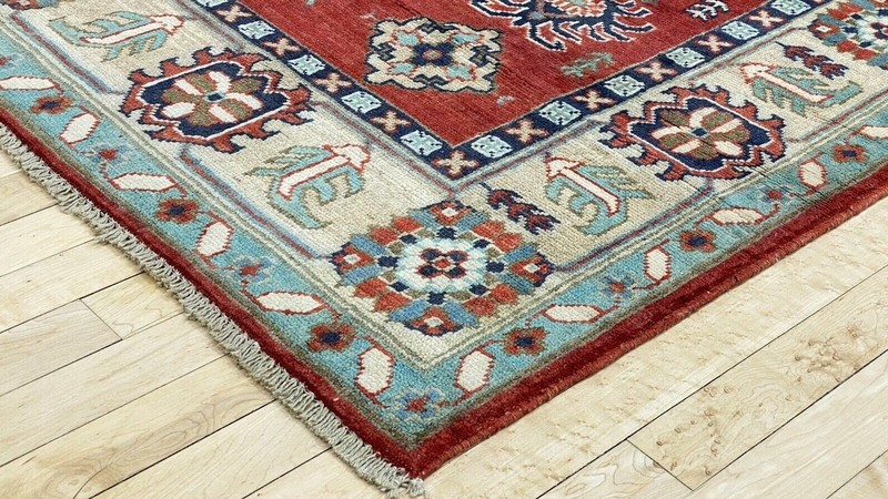 Masterpiece Vintage 1990s Natural Dye Wool Pile Legendary Oushak Rug 5’x7’ gallery
