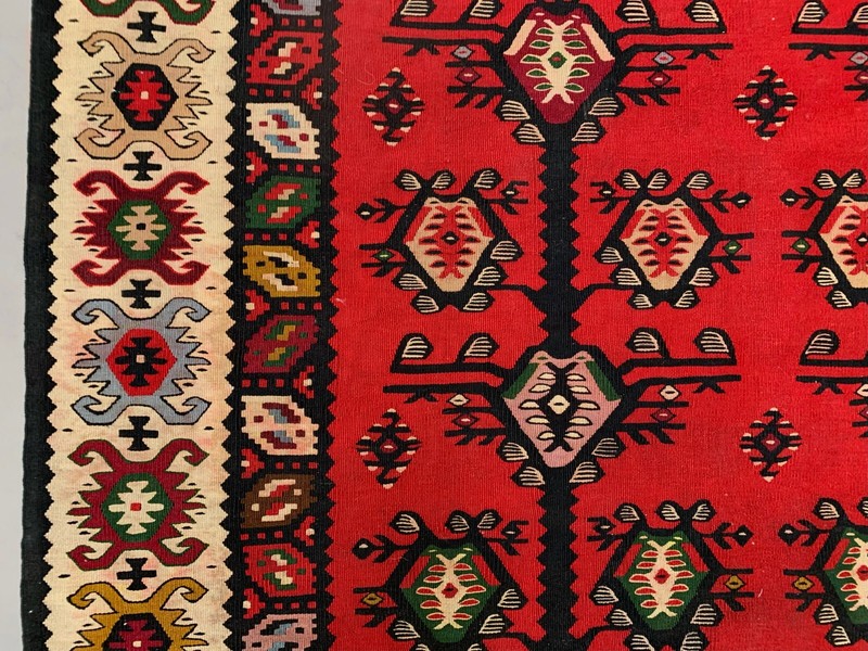 Vintage Kilim, Serbian Pirot Kelim Rug shabby wool 210x144 cm large gallery