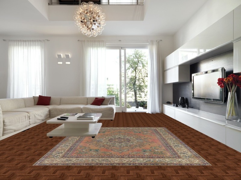 Vintage Vegetable Dye Tebriz Traditional Rug 9x12 Handmade Dining Room Carpet gallery