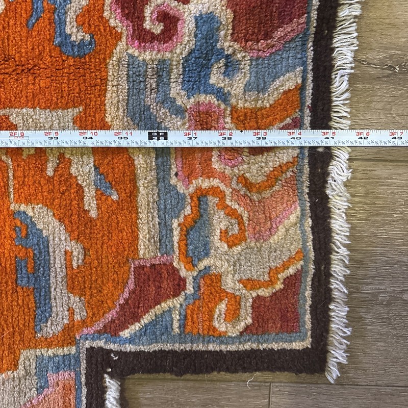 Late 1800’s Piece Hand Made TIBETAN HORSE SADDLE RUG Antique gallery