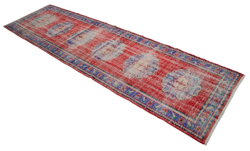 3 x 11 ft Runner Rug, Handmade Rug, Turkish Rug, Oushak Runner, Distressed Rug gallery
