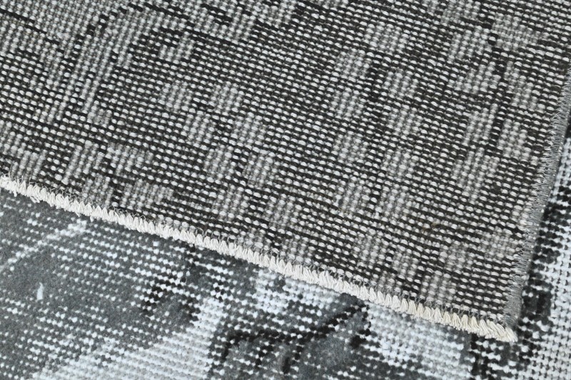 Oushak Turkish Vintage Rug 4x6 Kilim Rug Anatolian Handmade Boho Decor GRAY gallery