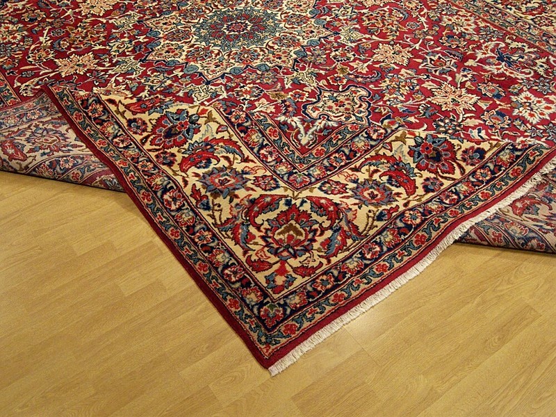 9.7 x 12.8 HAND KNOTTED High Quality Antique SIGNED Rug_Natural DYED SOFT WOOL gallery