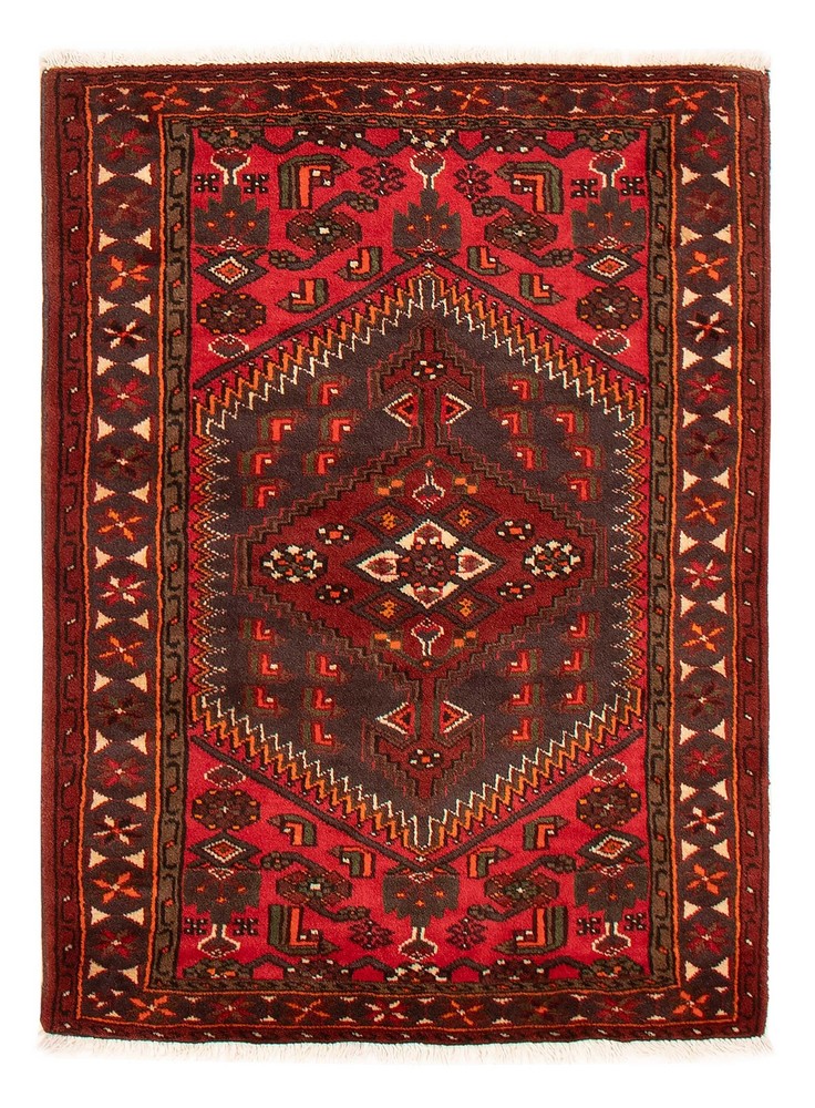 Vintage Hand-Knotted Area Rug 3'7" x 4'11" Traditional Wool Carpet