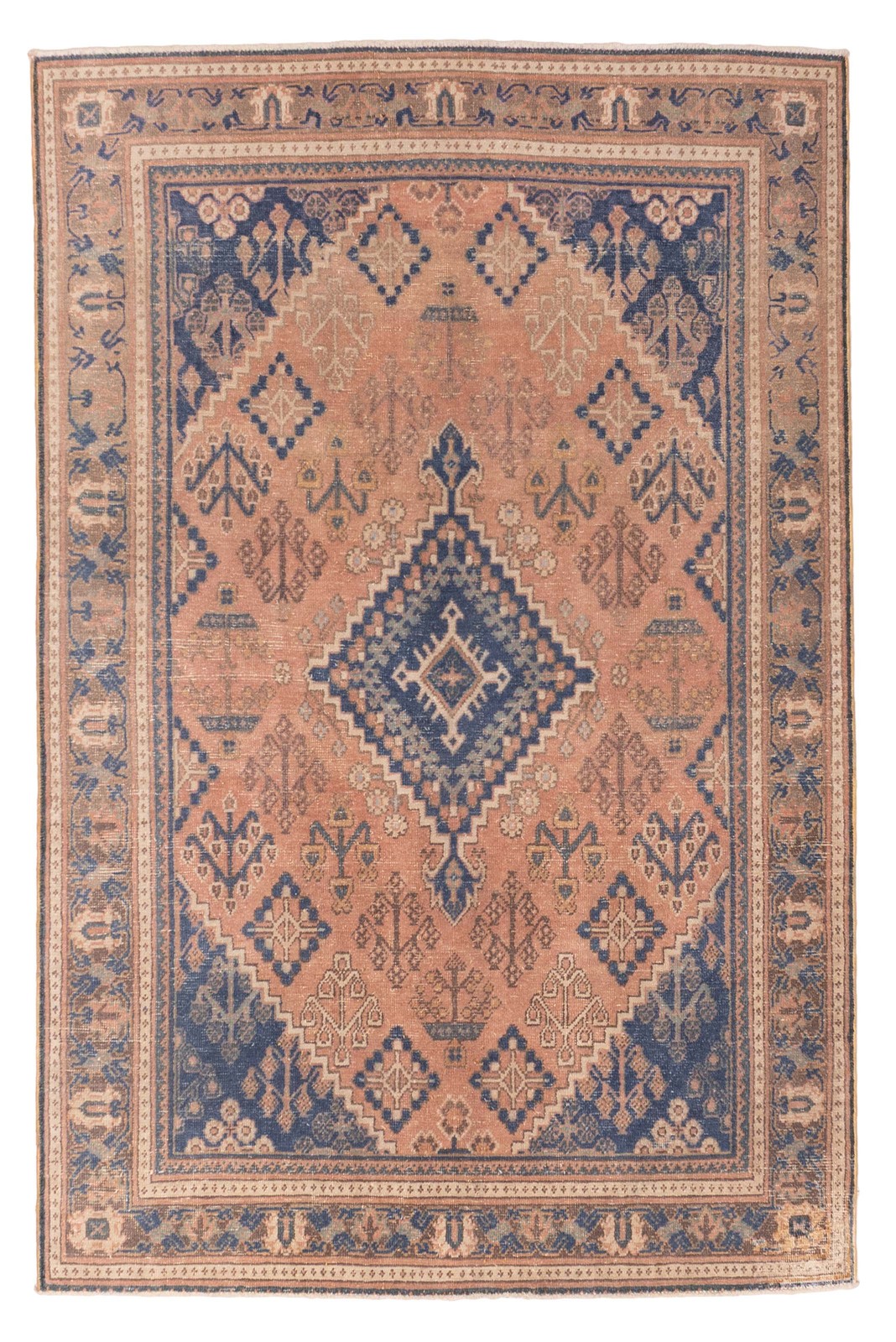 Traditional Vintage Hand-Knotted Carpet 4'4" x 6'6" Wool Area Rug gallery