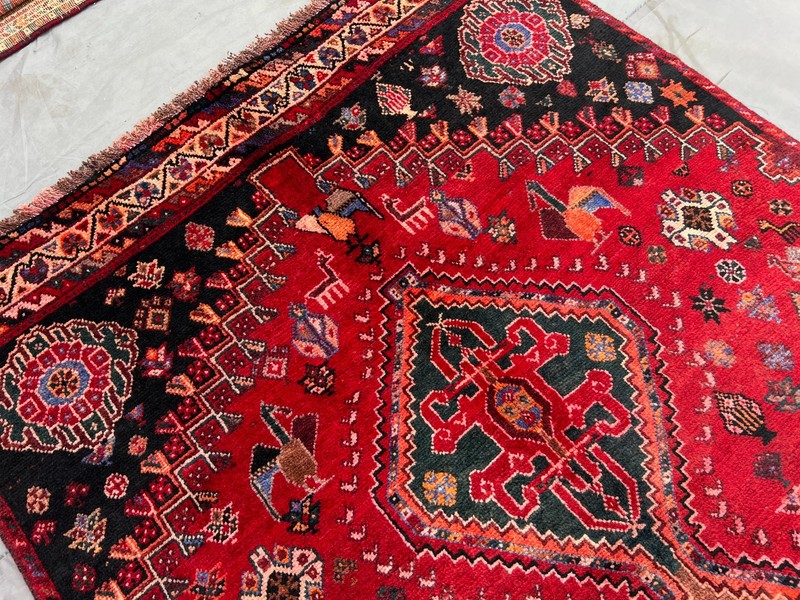 4'3 x 8'7 ft Vintage Afghan Tribal Pictorial Hand knotted Wool Traditional Rug gallery
