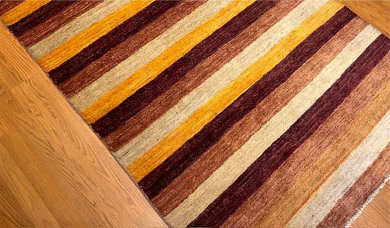 4 x 6 ft Hand knotted High Quality Vegetable Dyes Fine Natural Wool Gabbeh Rug gallery