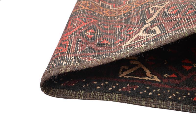 Vintage Geometric Tribal Southwestern Afghan 4' 11" x 8' 6" Red Hand Knotted Rug gallery