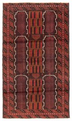 Vintage 3’5″ x 5’11” Traditional Hand Knotted Vegetable Dye Wool Area Rug