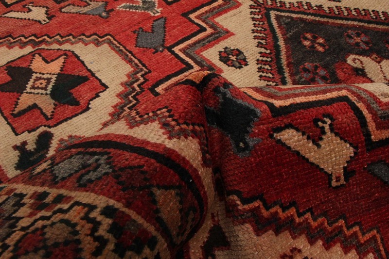 Vintage 5'2" x 9'3" Traditional Hand Knotted Vegetable Dye Wool Area Rug gallery