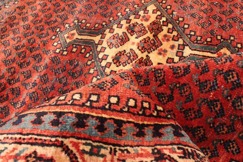 Vintage Traditional Hand-Knotted Area Rug 3'7" x 4'10" Oriental Wool Carpet gallery