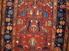 Handmade Antique Oriental Runner Rug 100cm x 310cm Wool 1920s Red Blue gallery