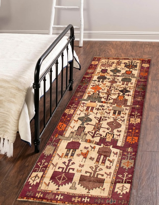 Vintage Hand-Knotted Area Rug 4'8" x 12'6" Traditional Oriental Wool Carpet gallery