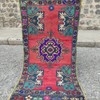 2x4 Turkish Vintage Small Rug 1.8 x 3.54 ft Handmade Wool Bath Mat (55 x 108 cm) gallery