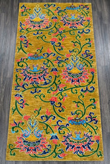 Tibetan Traditional Buddhist Meditation Rugs 3×6 ft Handmade Antique Floral Rugs