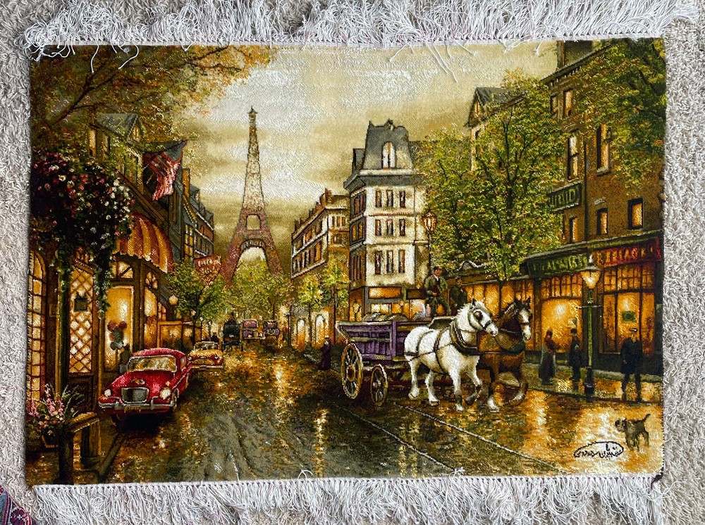 Wall Hanging Picture Rug (Champ-Elysees, Paris