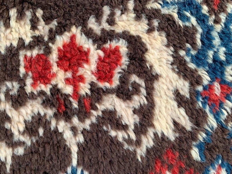 Vintage Mid-Century Scandinavian: Long-Pile Rya Shags, Traditional Rug (2x4 ft.) gallery