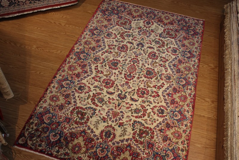 8' X 5' HANDMADE KIRMAN Authentic Circa 1920's Traditional Antique Rug 5x8 ft. gallery
