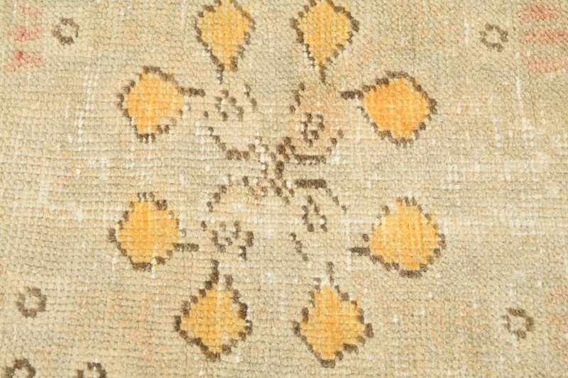 3x12 Turkish Antique Runner Rug Hand-Knotted Neutral Vintage Oushak Wool Rug,101 gallery