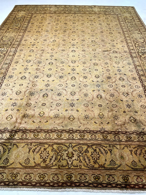 Antique Oriental Hand-Knotted Wool Area Rug Beige/Brown/Green 9'4" x 12'6" gallery