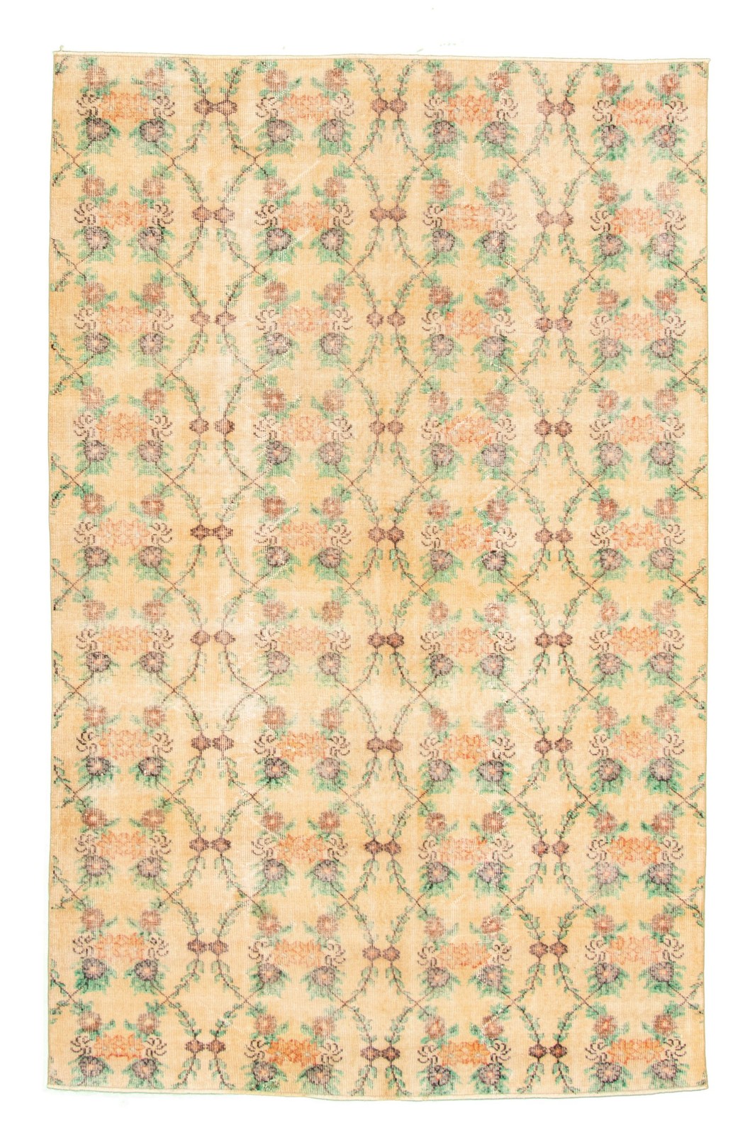 Vintage 5'8" x 9'1" Traditional Hand Knotted Vegetable Dye Wool Area Rug gallery
