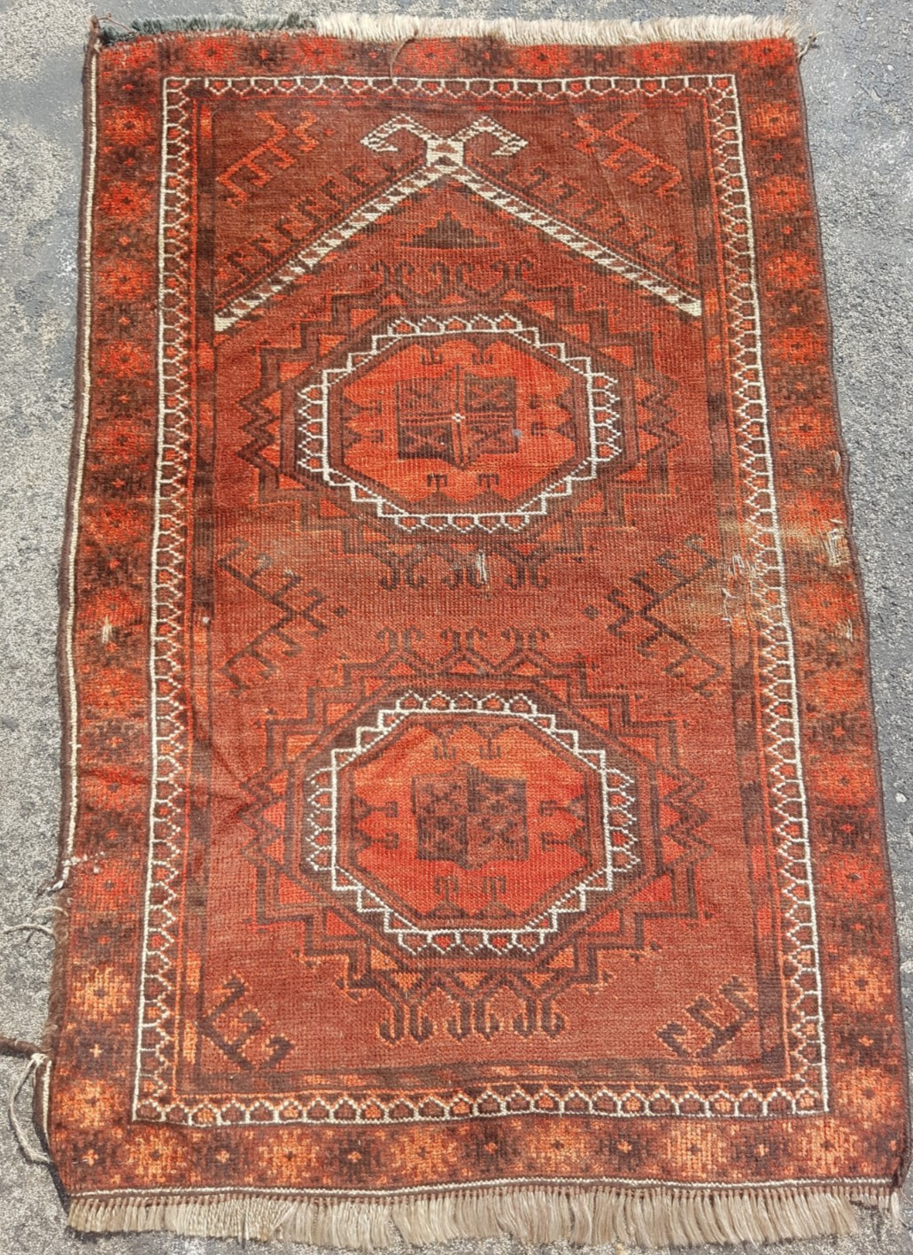 Vintage Hand Made Traditional Rug Epic Oriental Wool Multicolor Carpet 100x66 cm gallery