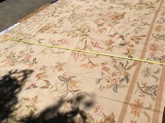 SOLD STARK ORIENTAL RUG HAND MADE NEEDLEPOINT LOTUS FOUR SEASONS 16’10×11’10”