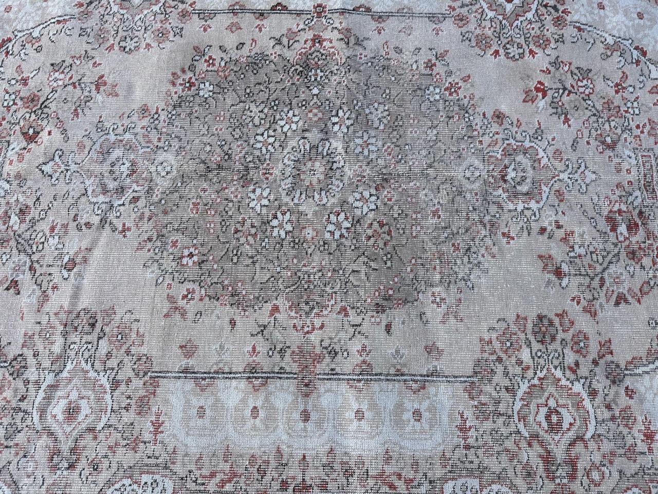5'10 x 9'2 Distressed Overdyed Turkish Oushak Keyseri Antiqued Handmade Wool Rug gallery