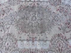 5’10 x 9’2 Distressed Overdyed Turkish Oushak Keyseri Antiqued Handmade Wool Rug