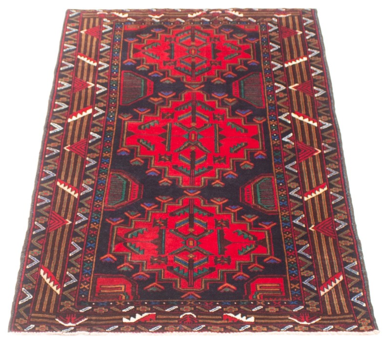 Vintage 3'4" x 6'0" Traditional Hand Knotted Vegetable Dye Wool Area Rug gallery
