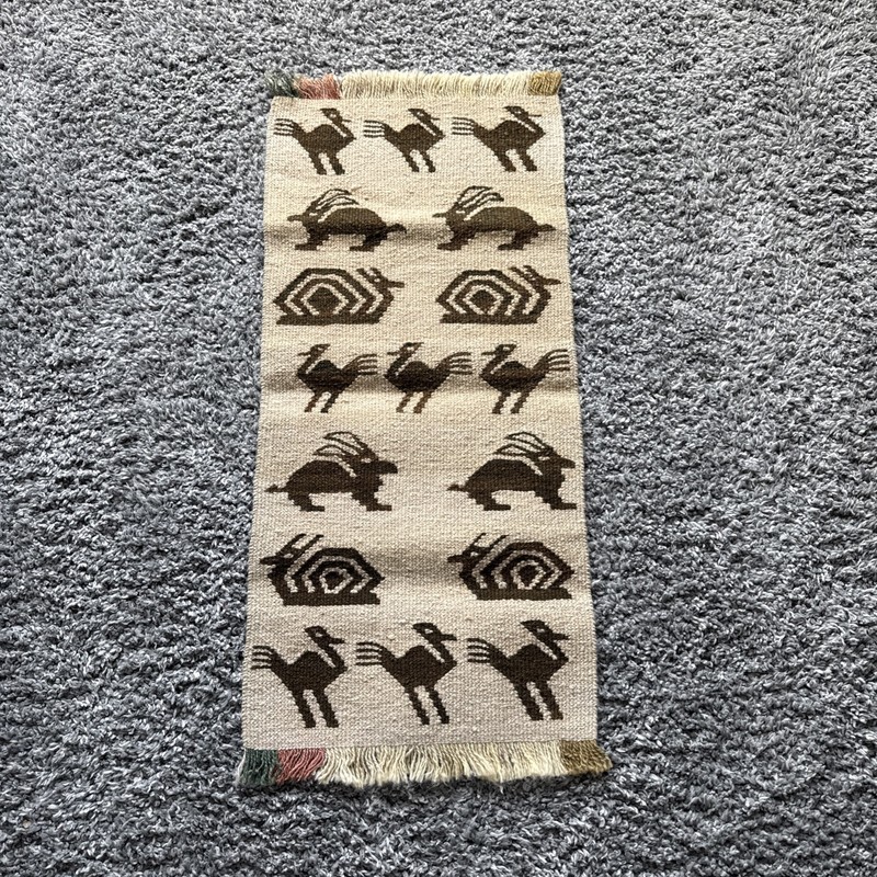 Vintage Traditional Handcrafted wool Rug for Home Décor The Tobas 93x40cm gallery
