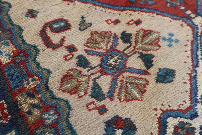 Vintage Stunning Kazak Caucasian Carpet, Gorgeous Kazak Caucasus Carpet gallery