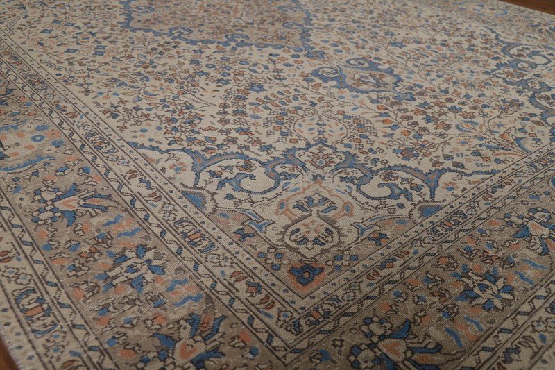 Vintage Wool Handmade Tebriz Traditional Area Rug 6x10 Floral Living Room Carpet gallery