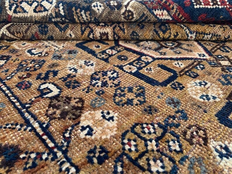 COLLECTORS' ITEM Vintage Stunning Fine Quality Natural Dye Kazak Caucasus Carpet gallery