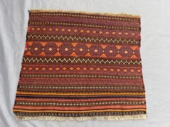 2’5×2’10 ft Antique Baluchi Kilim Rug – Handwoven Tribal Wool Rare Small Carpet