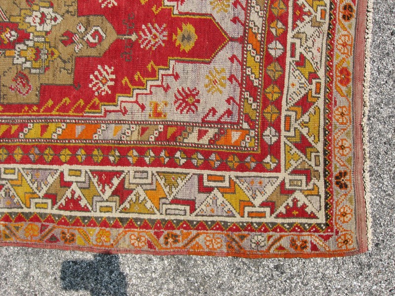 Antique Vintage Turkish Oushak / Ushak Rug Size 38" x 62" Carpet gallery