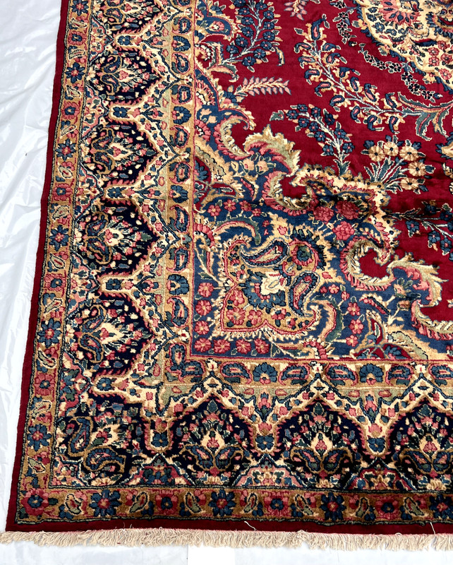8’ by 12’ FINE DECORATIVE SIGNED HANDMADE PERRSIAN RUG CARPET ca1920, gallery