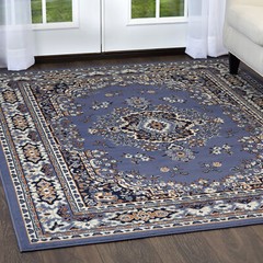 Persien BLUE AREA RUG 8 X 11 LARGE ORIENTAL CARPET 69 – ACTUAL 7′ 8″ x 10′ 8″