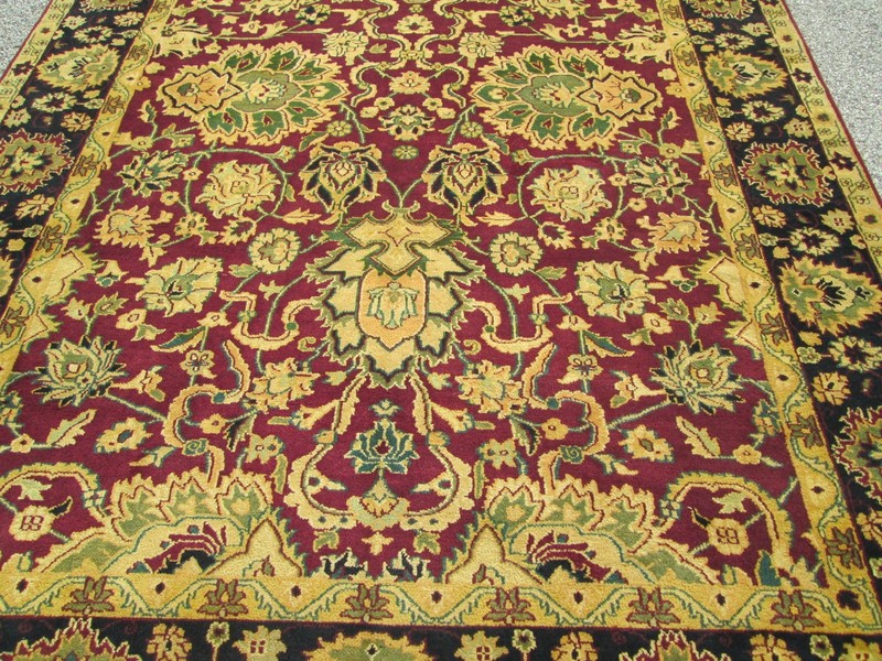 ORIENTAL RUG AGRA PATTERN A FINE HAND WOVEN 8 x 10 NEVER USED RUG FULL PILE gallery