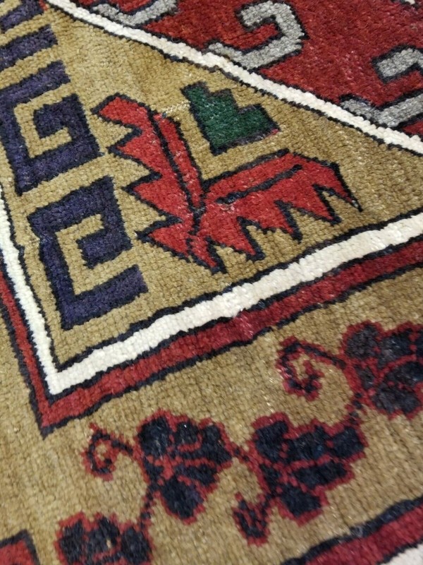 Antique Cr1900-1939's Wool Pile Natural Color Nagorno-Karabahk Area Rug 6x9ft gallery