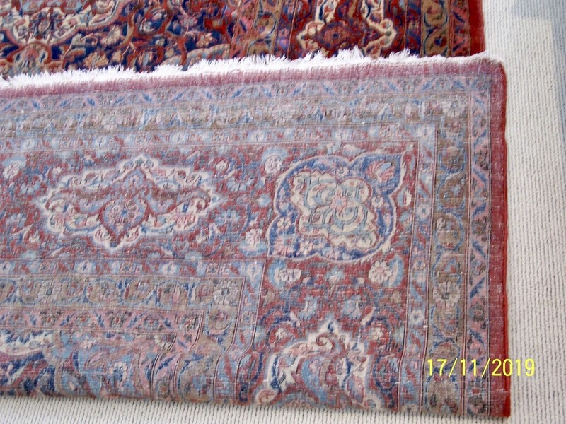 1930-40’s Antique Floral Knotted Rug gallery