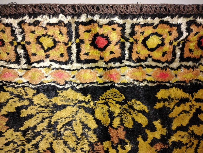 Vtg Bear Forest Trees Rug Wall Hanging Cabin Decor Rustic Tapestry - 71 x 45" gallery