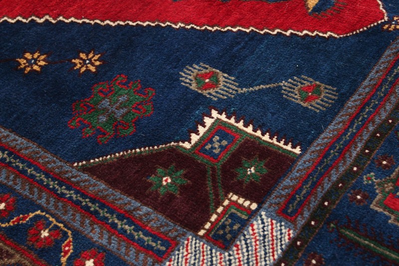 Vintage Hand-Knotted Area Rug 5'1" x 9'7" Traditional Oriental Wool Carpet gallery