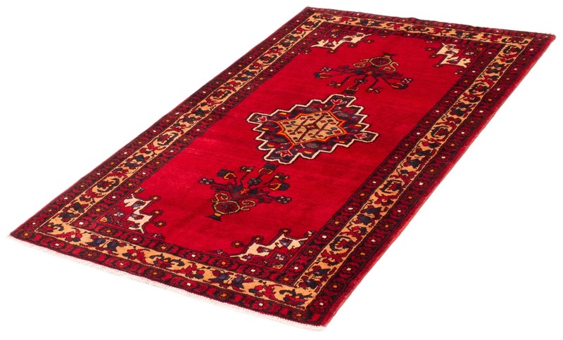 Vintage 4'2" x 6'9" Traditional Hand Knotted Vegetable Dye Wool Area Rug gallery