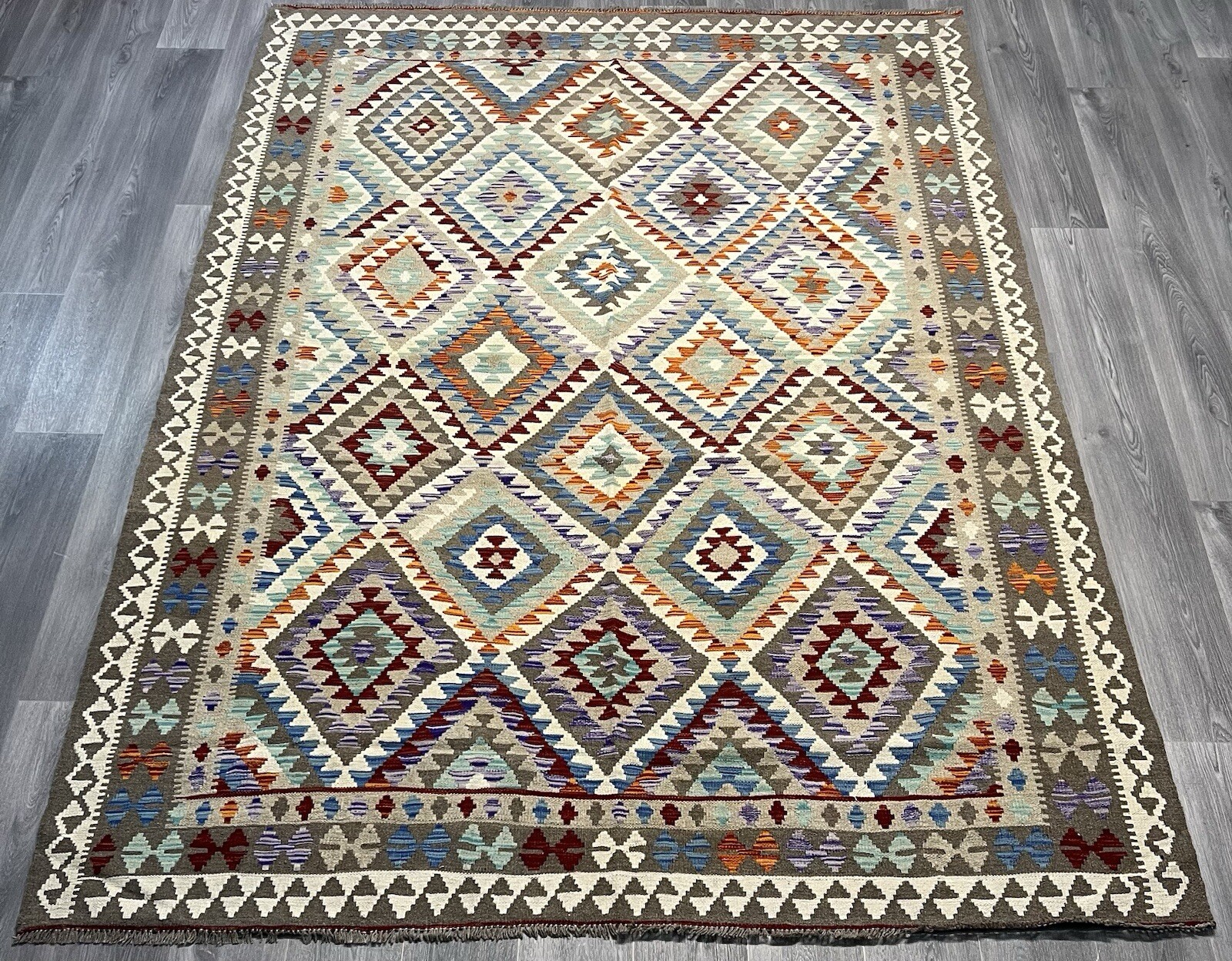 Vintage Kilim Traditional Hand Made Oriental Wool Kilim10ftx6ft5in 290cmx210cm gallery