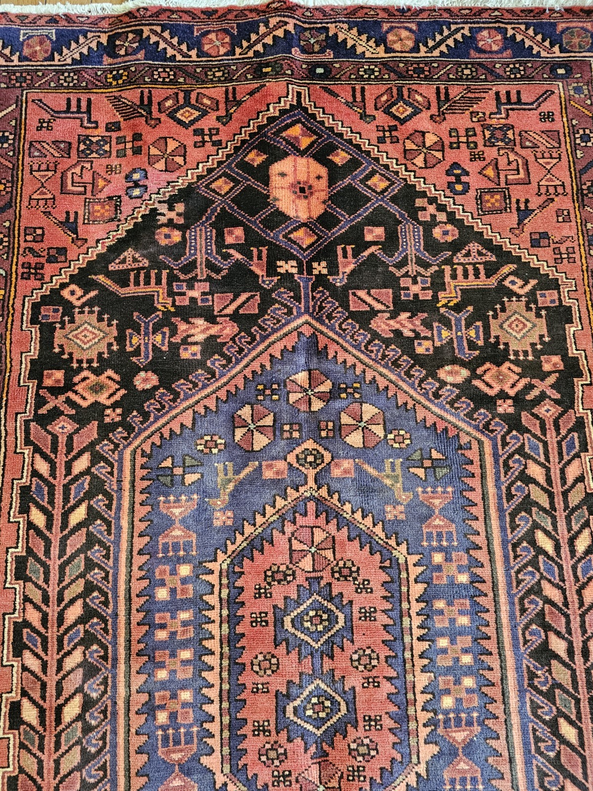 4.6x7 ANTIQUE KAZAK SHIRVAN VINTAGE TURKISH SERAPI HERIZ Hand Knotted gallery