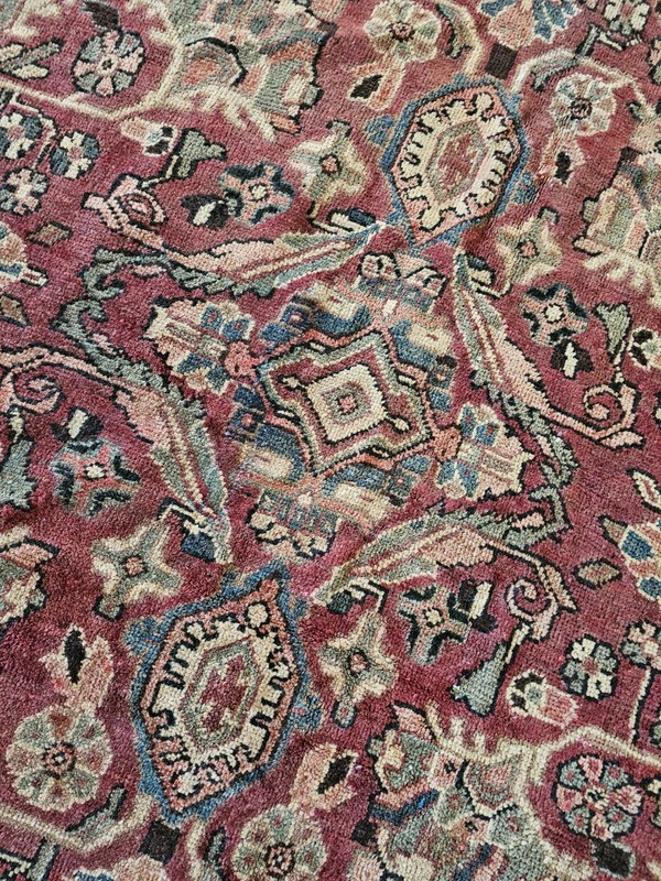 10.6 x 14.2 ANTIQUE FINE HERIZ VINTAGE SERAPI USHAK KAZAK TURKISH gallery